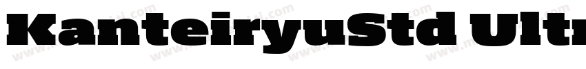 KanteiryuStd Ultra字体转换
